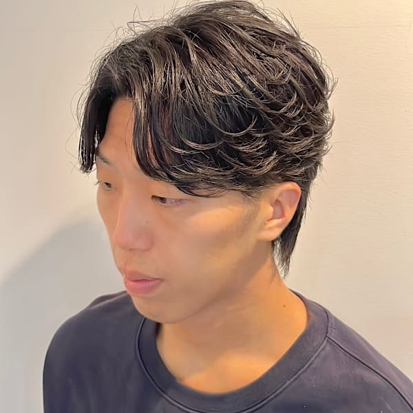 フェザーパーマ×センターパート|Haute Couture Rencontrer 西京極店