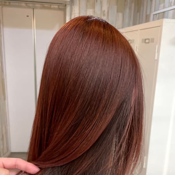肌馴染み◎暖色系カラー　レッドブラウン