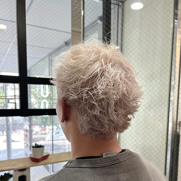 スパイキーショート/メンズハイトーン/ホワイトベージュ|VIBE & ANNEX