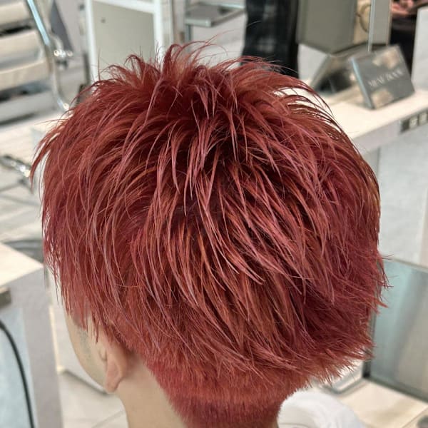 赤×スパイキーショート