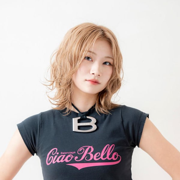 艶髪ハイトーン♪韓国風ウルフレイヤーボブ|SOURCE 天王寺