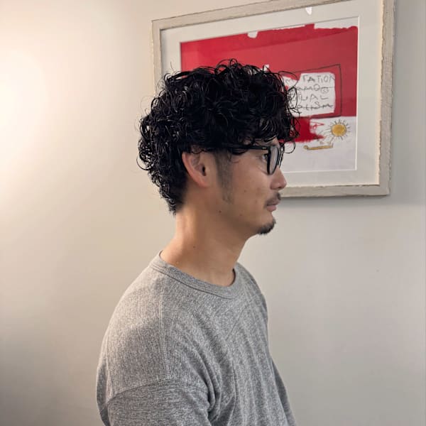 メンズスパイラルパーマ|Afinar新宿