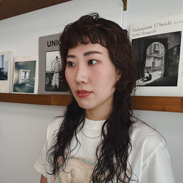 マッシュロングパーマ/オン眉パーマ/ロングスパイラルパーマ