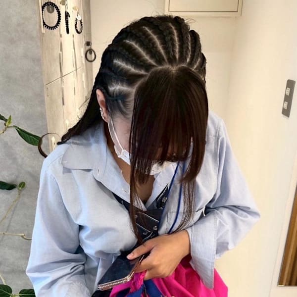 [nanaka]体育祭ヘア/コーンロウ/ヘアセット