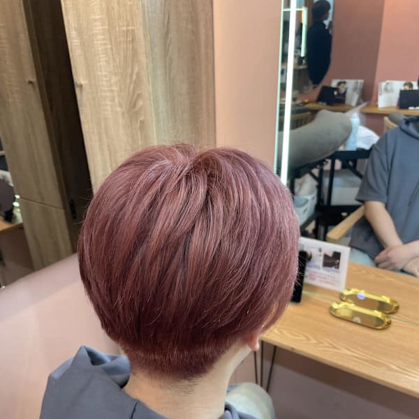 透明感ピンクベージュ