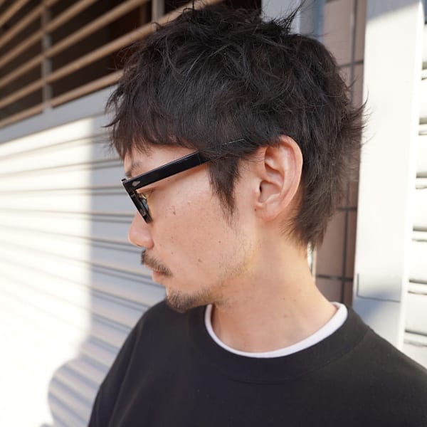 無造作 長めスパイキー|QOL mens salon 立川