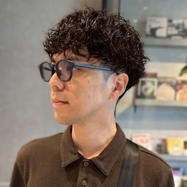 ツイストパーマ 束感 マッシュパーマ ツーブロック 眉毛|Men's Salon bloc