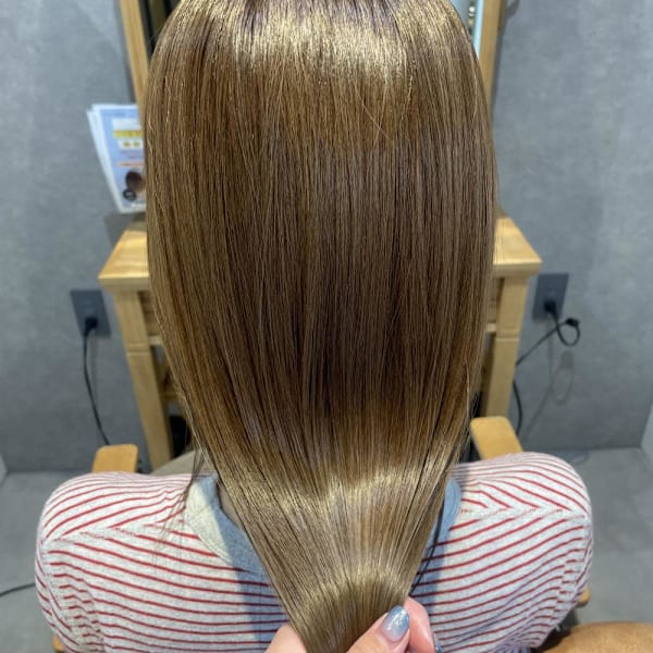 ♪オリーブベージュ×水素トリートメント♪|半個室型美容室 Sourire 西新店