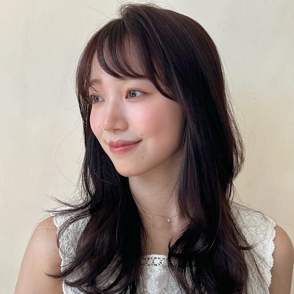 ロングレイヤー/チョコブラウン/縮毛矯正/髪質改善|ZACC vie 【ザック ヴィ】