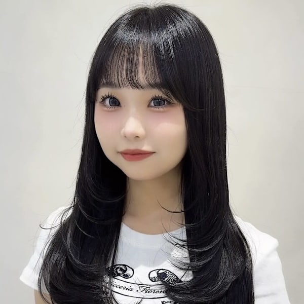 グレージュ/ワンカラー/レイヤーカット/顔周りカット