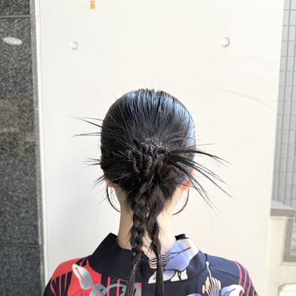 浴衣アレンジ/カチモリヘア