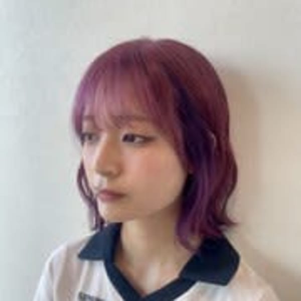 【デザインカラー☆】ボルドーカラー×ラベンダー💕💜|SARA Beauty Sight 古賀店