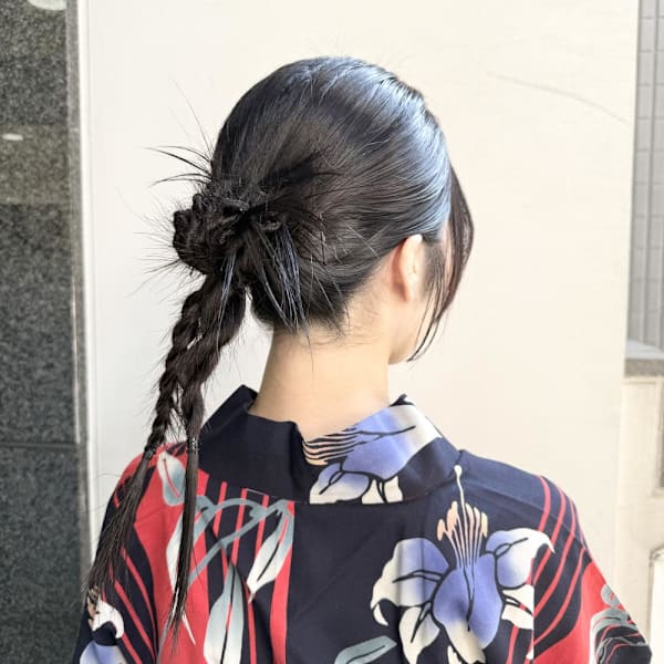 浴衣アレンジ/カチモリヘア