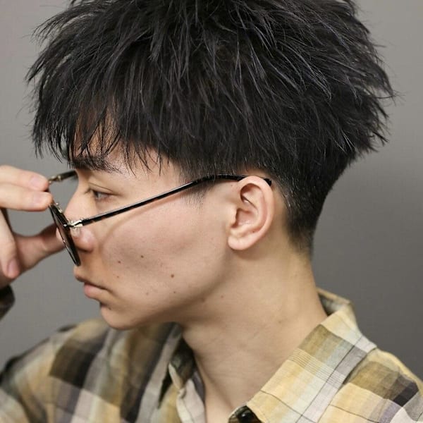 メンズ【ダウンバングショート】ツイストパーマ