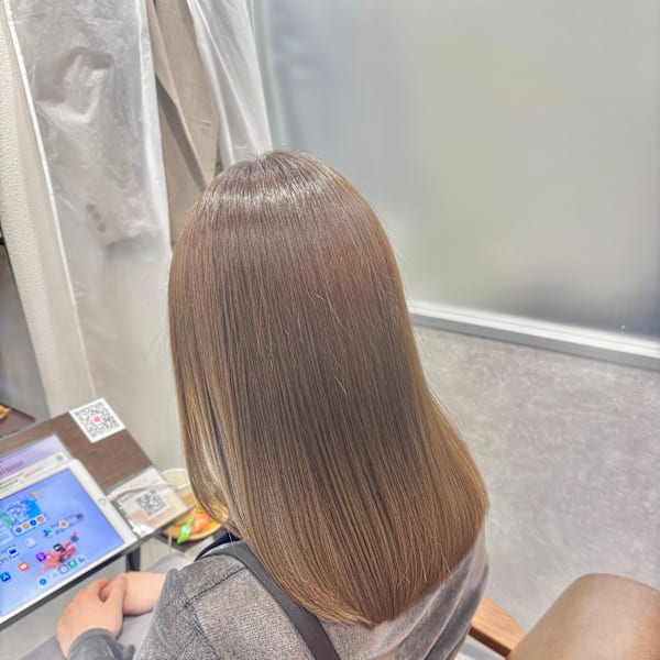 レディース 髪質改善オリーブベージュ【辻堂】|辻堂美容室 Kaile'a salon 髪質改善 個室サロン