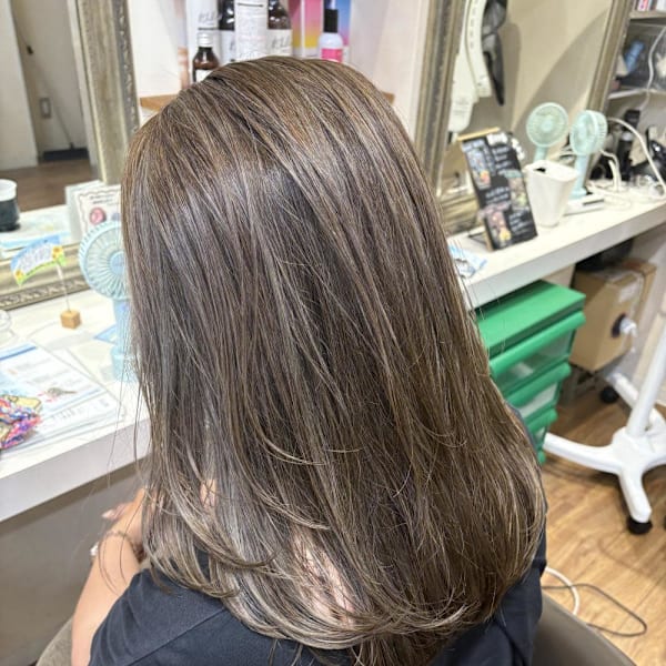 40代おすすめ寒色系ハイライト