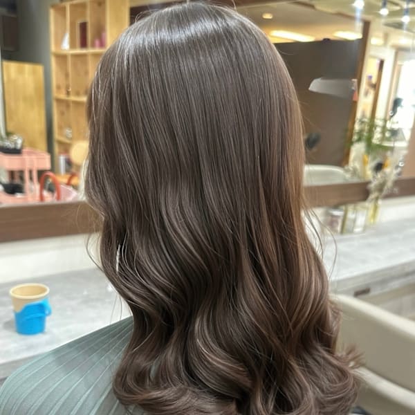 #韓国風パーマ#コテ巻き風パーマ #パーマロング#韓国へア#