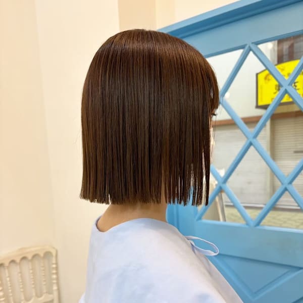 【F.】梅田・中崎町20代30代切りっぱなしボブ|F.hair & relaxation