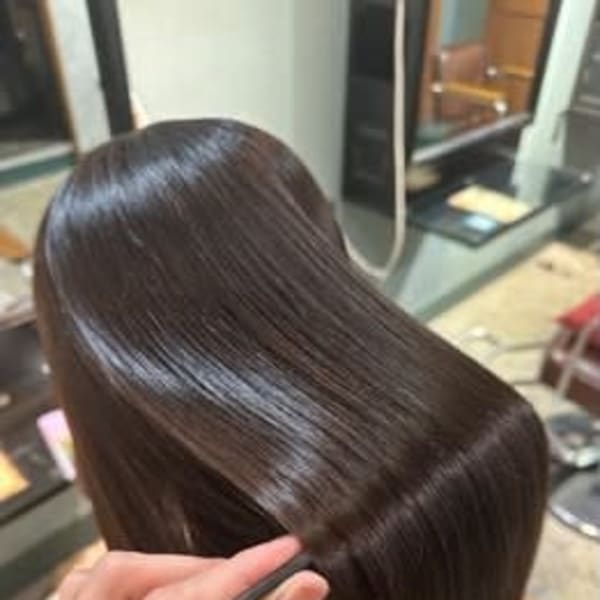 プレミアム髪質改善/メテオカラー/ストレート/担当:大塚健太