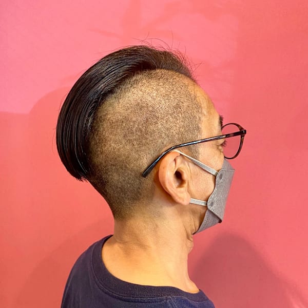 ツーブロック×オールバック