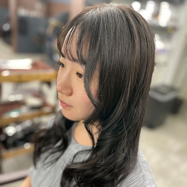 レイヤーカット/ウェットヘア/夏のヘアアレンジ/
