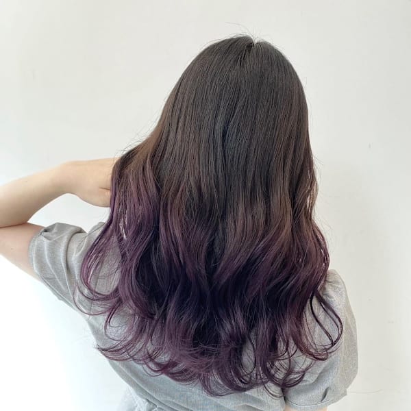 グラデーションカラー　ミルクティーピンク ブルー