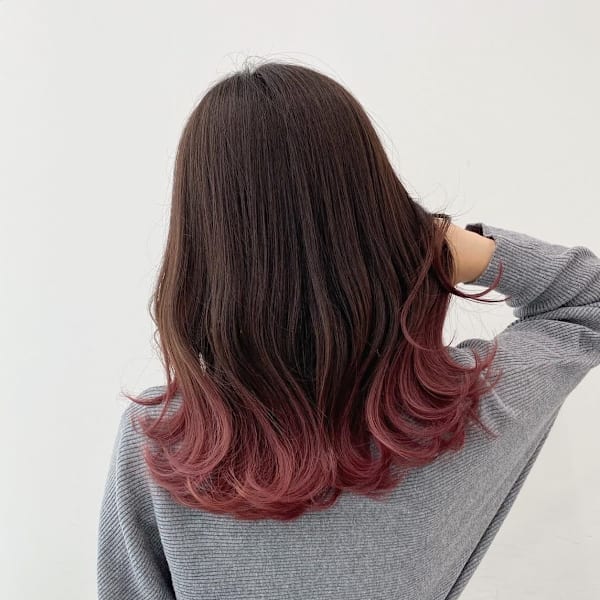 インナーカラー/髪質改善/くすみブルー/テラコッタ/池袋東口