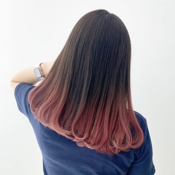 ピンクグラデーションカラー