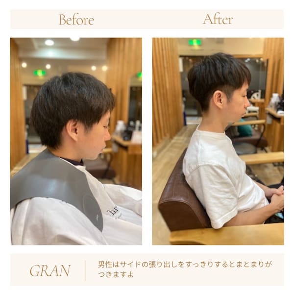 お客様髪質改善データ1938(直毛メンズカット)