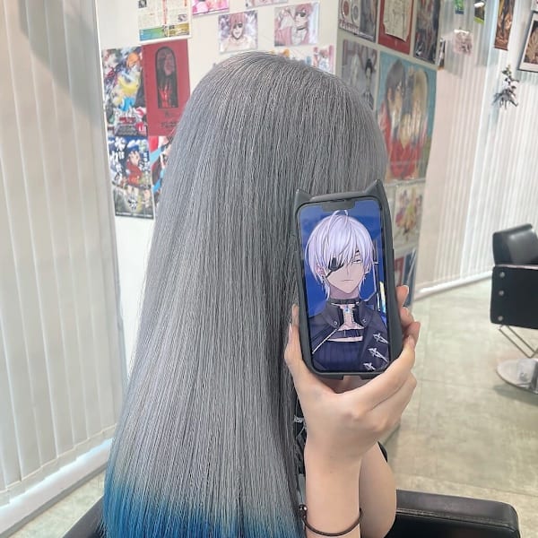 イブラヒム/にじさんじ/裾カラー/シルバー