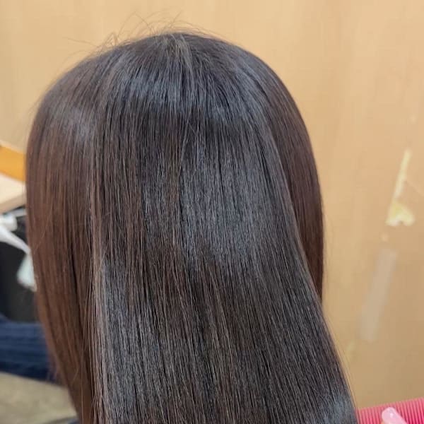 透明感カラー/ブリーチなしWカラー/髪質改善/伊勢原