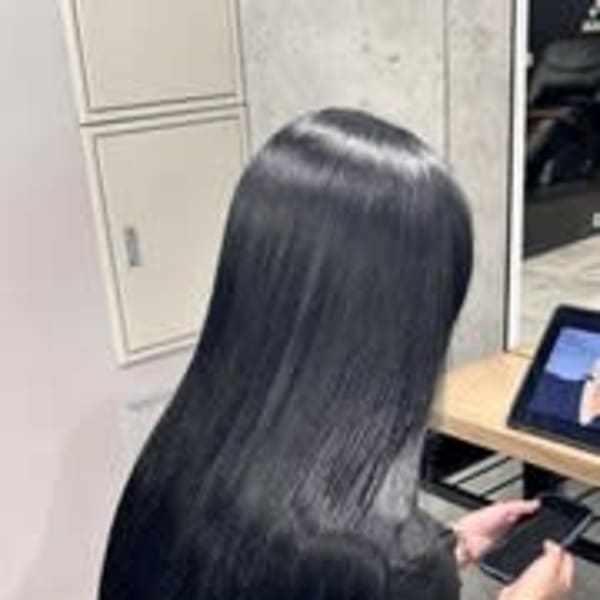 ブルーブラック×艶髪|OAK 溝の口 【オーク】