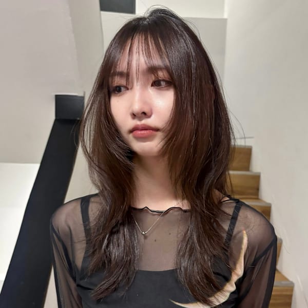 ハッシュカットレイヤーカットフェイスレイヤー