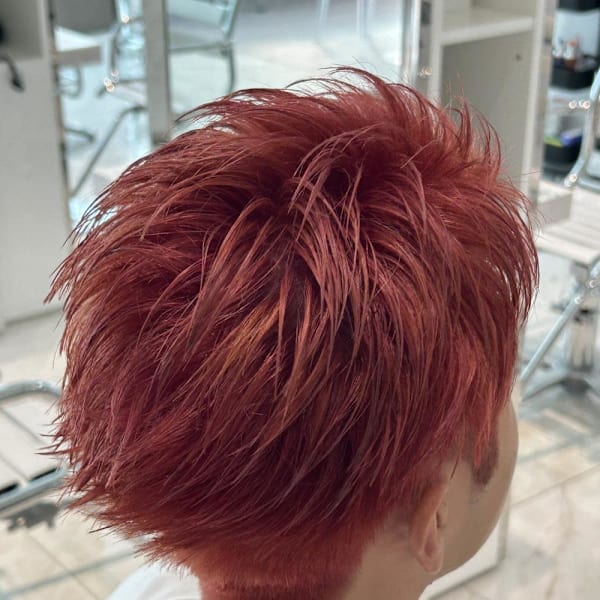 赤×スパイキーショート