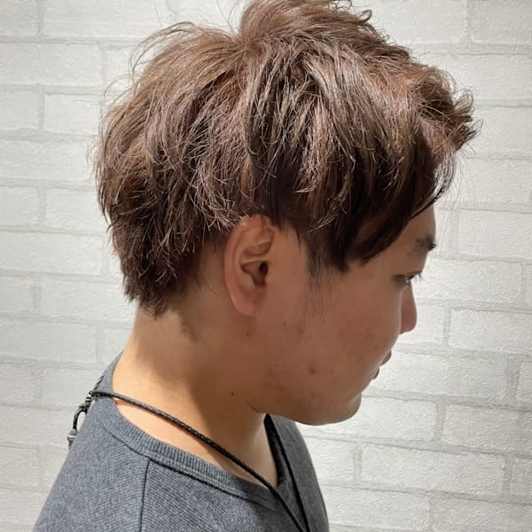 ビジネスOK◎メンズパーマニュアンスパーマ×短髪刈り上げ