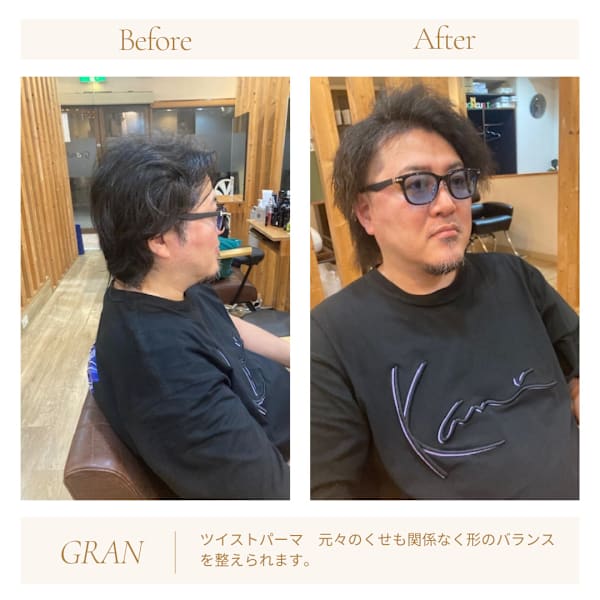 お客様髪質改善データ1940（ツイストパーマ）