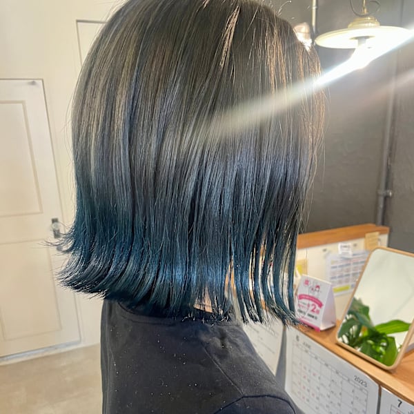 毛先カラー