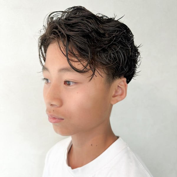 【メンズパーマ パーマ ビジネス カジュアル】|egerie