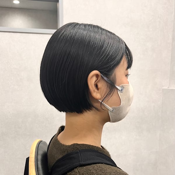 襟足スッキリ《ナチュラルショートボブ》|SALON MOGO IKEBUKURO