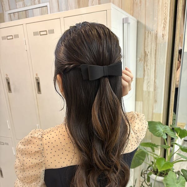 結婚式お呼ばれ/同窓会/ハーフアップ/ヘアアレンジ/ヘアセッ