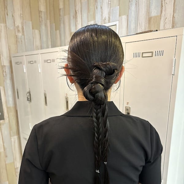 個性派お呼ばれヘアセット×タイトアレンジ