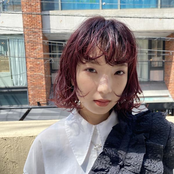 ボブ/Cherry red