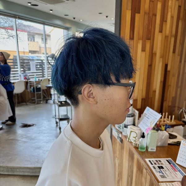 ブルーマッシュヘア