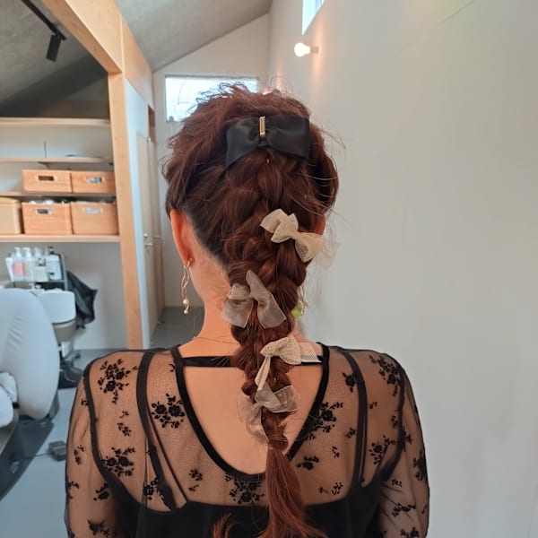 お呼ばれヘア