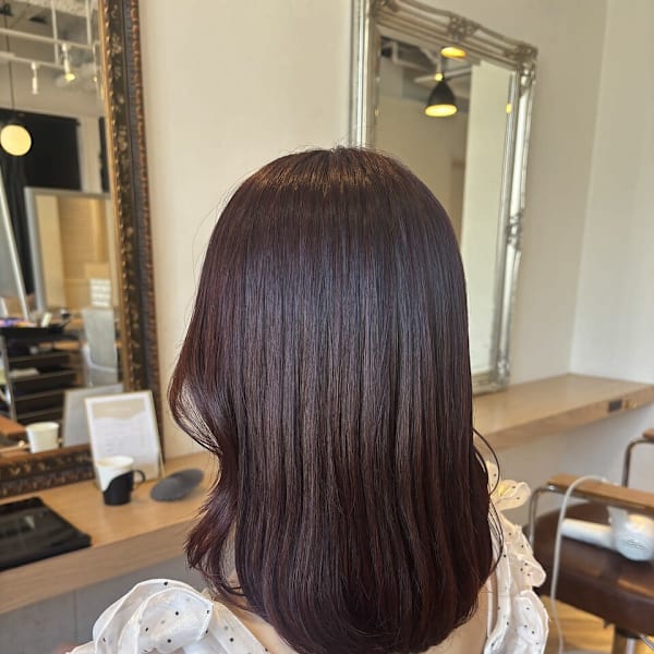 柔らかさの出る赤味ブラウンカラー>^_^<