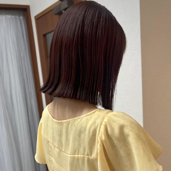 結べる長さのボブ/肩上ボブ/切りっぱなしボブ