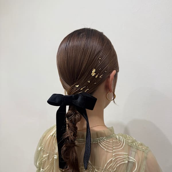 お呼ばれヘア〜編みおろしヘア〜