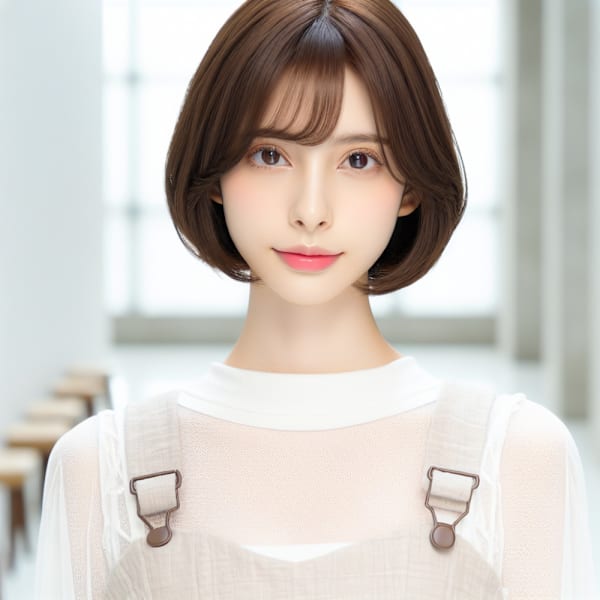 ★小顔/レイヤーボブ/ショートボブ/ハッシュカット/前下がり|hairs BERRY 大橋店