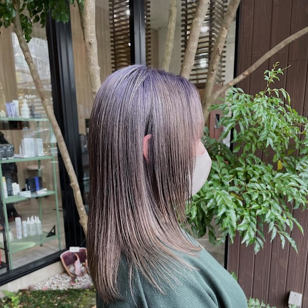 【#透け感#ラベンダーグレージュ/佐藤杏丸】