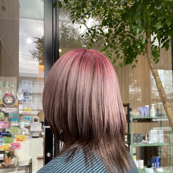 【#レイヤー#ピンクラベンダー/佐藤杏丸】|NAP hair &Nalow homme